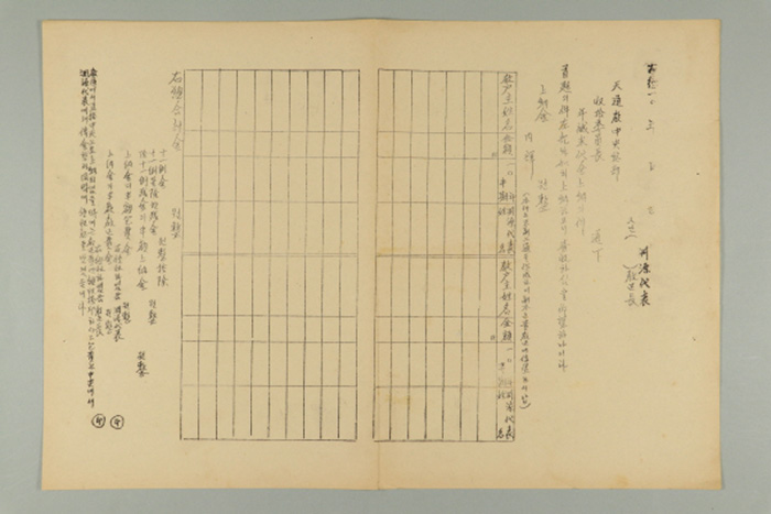 1960년대 연원대표 또는 OO교구장이 천도교중앙총부수습위원장에게 송부한 연성미 대금 상납의 건 양식 섬네일 파일